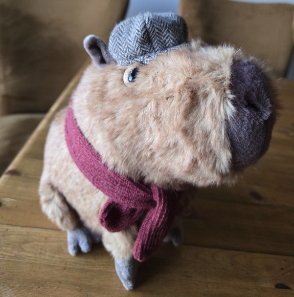 Jellycat Clyde Capybara Hipster 8x9" Soft & Plush BNWT Authentic + Jellycat Bag - Picture 5 of 8